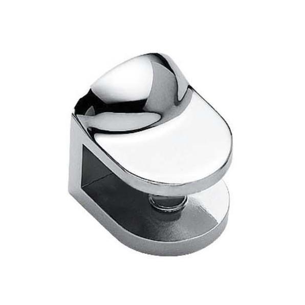 Fixed Glass Holder YS-039L Zinc Alloy, for glass 10-12mm, finishing chrome or