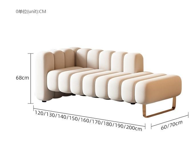 Modern Velvet Fabric Backrest Bedside Stool Bedroom Toffee Chair Lazy Sofa