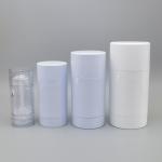Plastic AS Cylindrical Round Twist Up Deodorant Stick Tube For Sunscreen Body