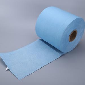 Wholesale Eco Friendly Blue Cleaning Paper Roll , Industrial Paper Towel Rolls 25 X 37 Cm from china suppliers