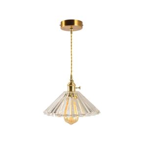 Wholesale 240V Retro Lotus Umbrella Dia 25cm Glass Pendant Light For Restaurant from china suppliers