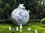 Inflatable Large LED Ball Luminous Moon Lamp Lantern Mid-Autumn Festival