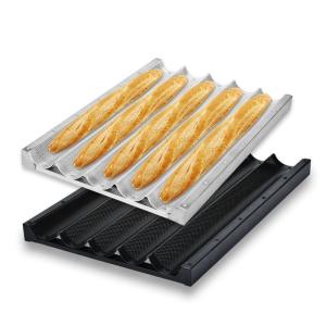 Wholesale Aluminum Alloy French Bread Baking Tray Qty Of Rows 5 - 10 Customized from china suppliers