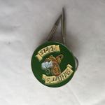 Satained Glass Beauty Lapel Pin Zinc Alloy Badge with two metal butterfly