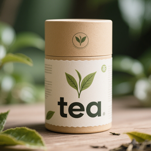 100% Degradable Cylindrical Paper Tube Box Light Shielding Tea Tube Packaging