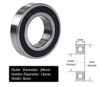 Rubber Seal Deep Groove Ball Bearing