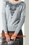 Women white Fashion Loose Cashmere Cable Knit Pullover Sweater, Women Cable Knit