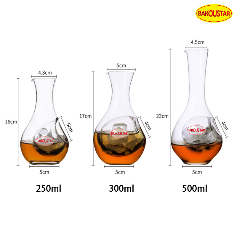 Whiskey Wine Ice Separation Glass Decanter 250ml 500ml