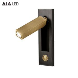 Wholesale Recessed mounted bedside reading light led reading wall light 3W rotate bedroom headboard wall light for hotel from china suppliers
