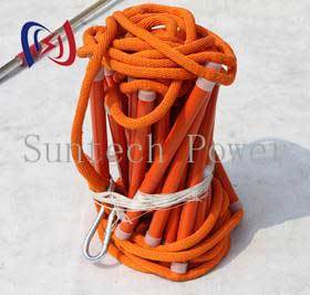 Lightweight Insulated Rope Ladder with Nylon Rope for Electrical Substation Maintenance
