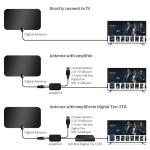 4k Boster Uhf Flat Hd Indoor Digital Cable Adapter Female Tv Antenna for Clear