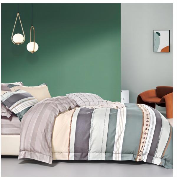 6kg Cotton Luxury Bedding Set 4pcs Printing Sheets Quilt Duvet Cover Pillowcase Fitted Sheet