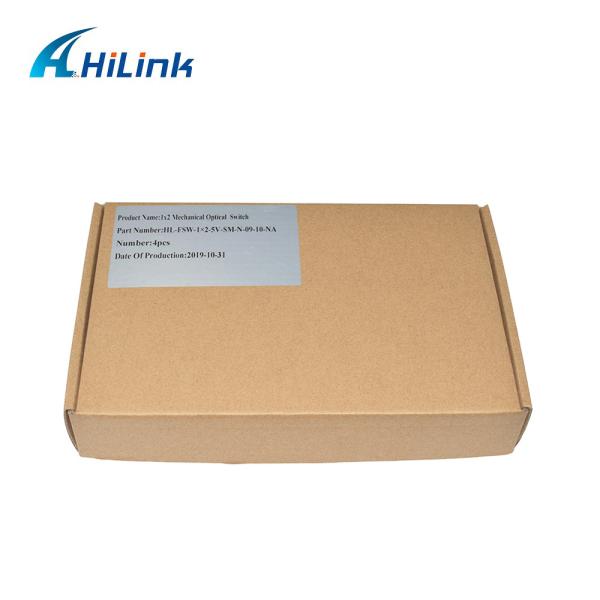 1x2 FSW Mechanical Optical Switch SM 1310nm 1550nm 900um 0.5M Non Latching Without Connector