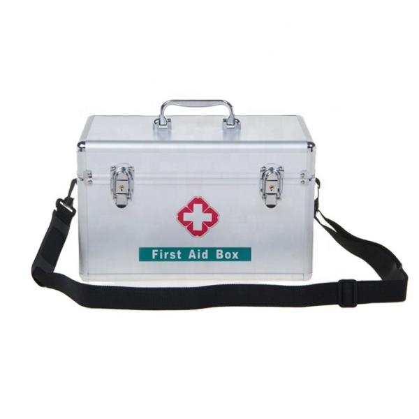 Aluminium Shoulder strap Emergency Medical Supplies box workshop metal First Aid