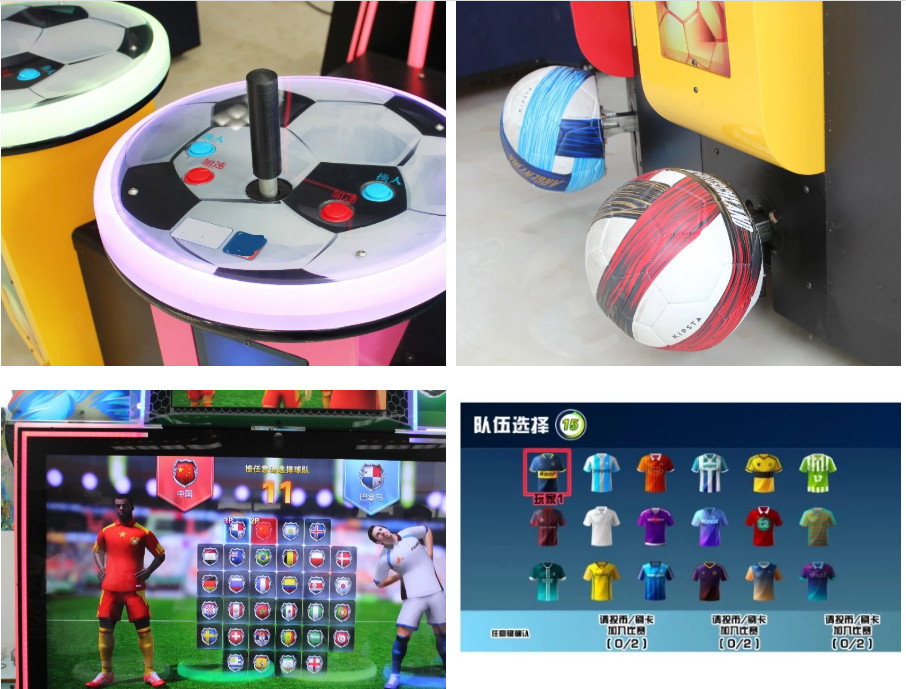 RoSh Fantasy Soccer Team Match Arcade Football Game Machine