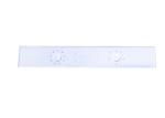 White Microwave Anti Reflective Holes Glass Control Panel