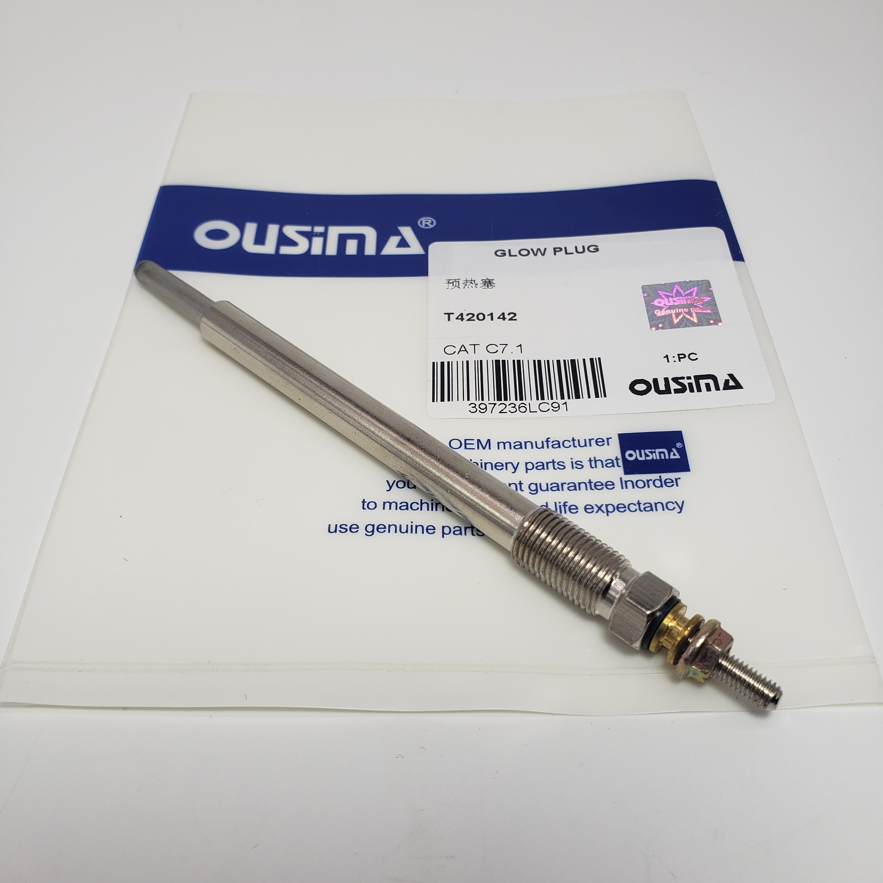 Diesel Engine Part Perkin Glow Plug T420142 For 323D2 C6.6 C7.1