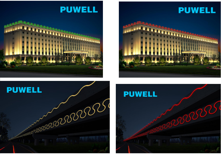 DMX512 IP65 3000k Outdoor Wall Wash Lighting