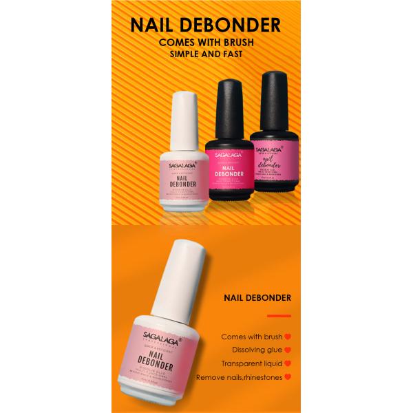 Strong Adhesive Non Toxic Nail Liquid Glue Remover Easily Remover Nail Tips Debonder