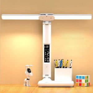 Wholesale 6500k 3200mah 7W Calendar LED Desk Lamp With Pen Stand from china suppliers