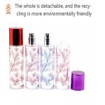 Refillable Glass Perfume Bottle Pump Sprayer , Cylinder 1oz Perfume Bottle