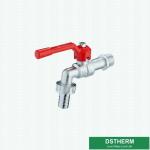 Aluminum Handle Chrome Plated Male Threaded Brass Bibcock