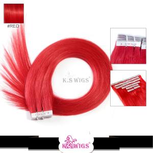 Wholesale Wholesale Perfect Quality 100% Hot color Indian thick Tape on Human hair extensions from china suppliers