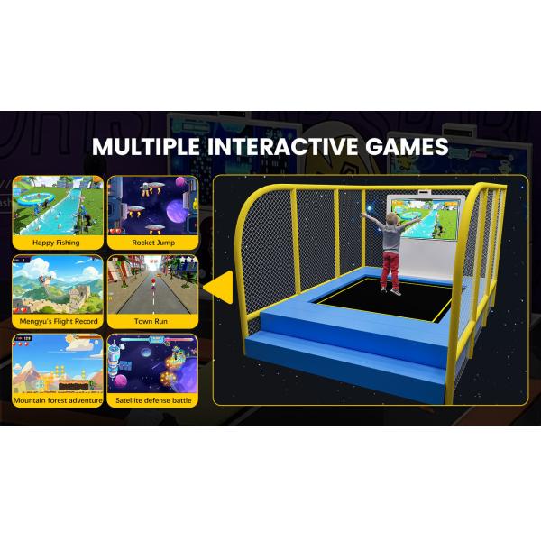 Trampoline Park Interactive Game System with 6 Games and 100-240V