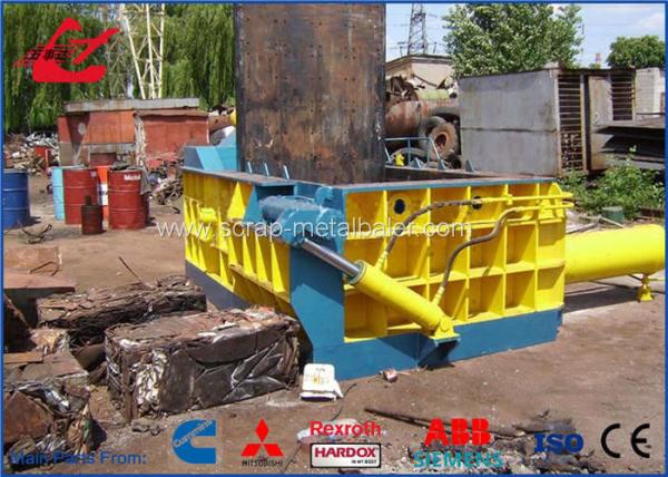 High Capacity Scrap Metal Cutting Machine Hydraulic Metal Compactor 37kw Motor