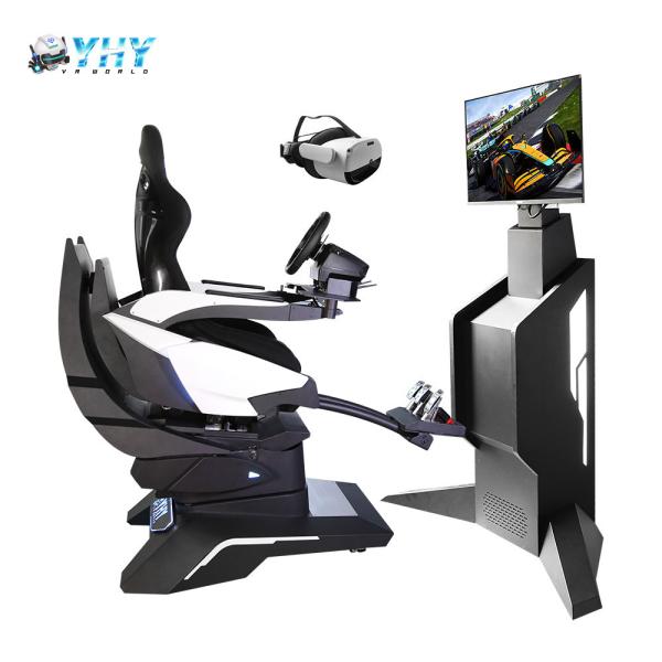 220V 9D VR Racing Simulator Aluminum Alloy Steering Wheel Driving Arcade Game