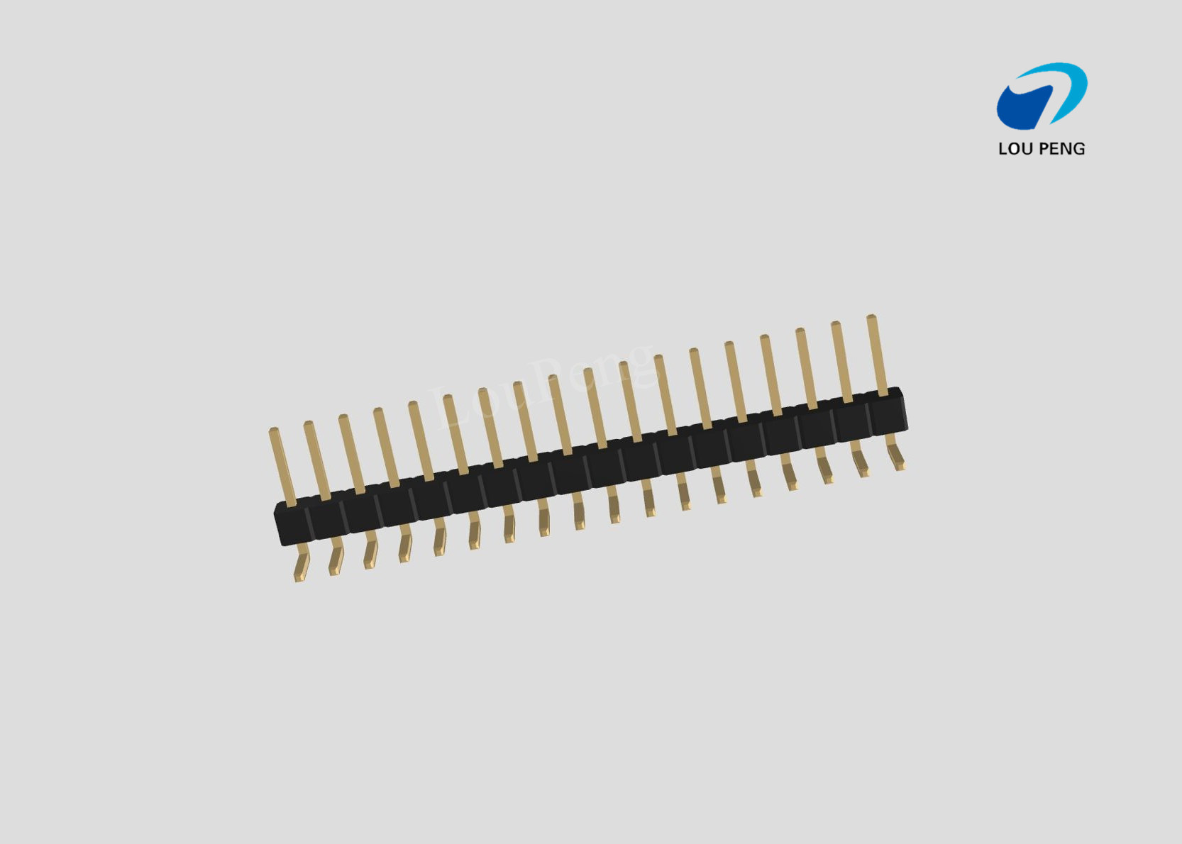 Pin Header 1x18pin 2.54mm pitch horizontal 90degree
