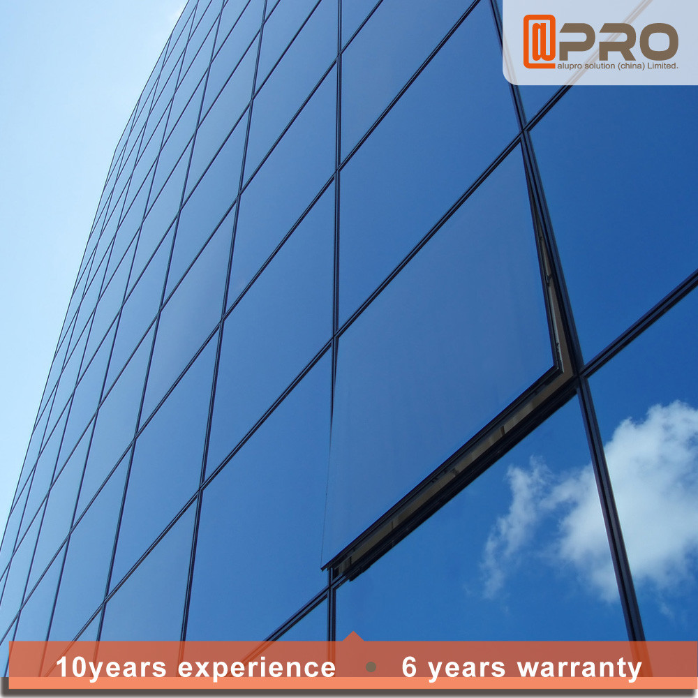Diamond Shape Visible 10mm Aluminium Curtain Wall