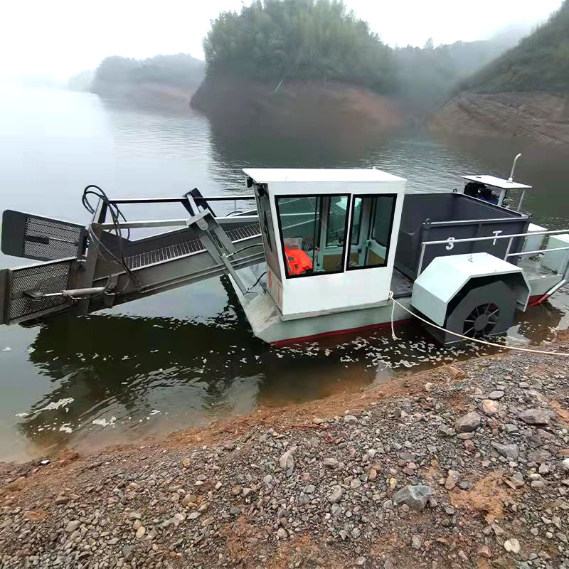 Semi-Automatic Hydraulic Aquatic Plant Weed Harvester for River Reed /Weed /Hyacinth /Floating Garbage