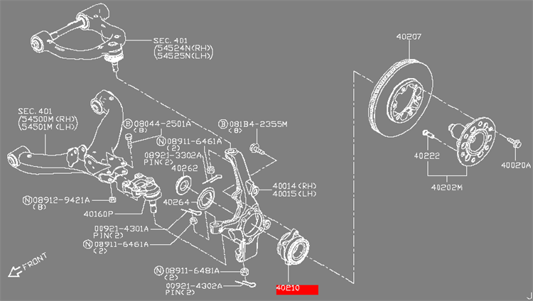Rexwell 40210-3XA0A 50KWH06 Front Wheel Hub Bearing for Nissan Urvan NV350 E26 Parts
