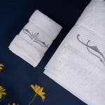 Fishbone Satin Hotel Towel Set Bath Towel Sets Gift Set Woven For Adults