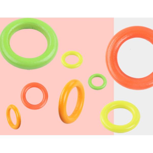 Children Wooden Block Ring Game Exercise Hand Eye Coordination