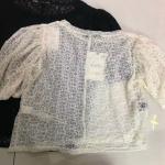 ZARA,Lady'S Top Thin Lace Sexy Short Sleeves It'S Cool In Summer 3 Colors Daily