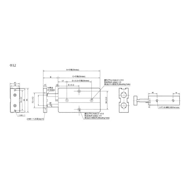 TN double shaft cylinder