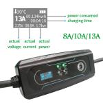 Type2 8-16A 1P Portable Electric Vehicle Charger UK 3 PINS Outlet
