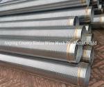 Slot Wedge Sand Control Well Screen SS304 SS316L Wrapped Screen Pipe