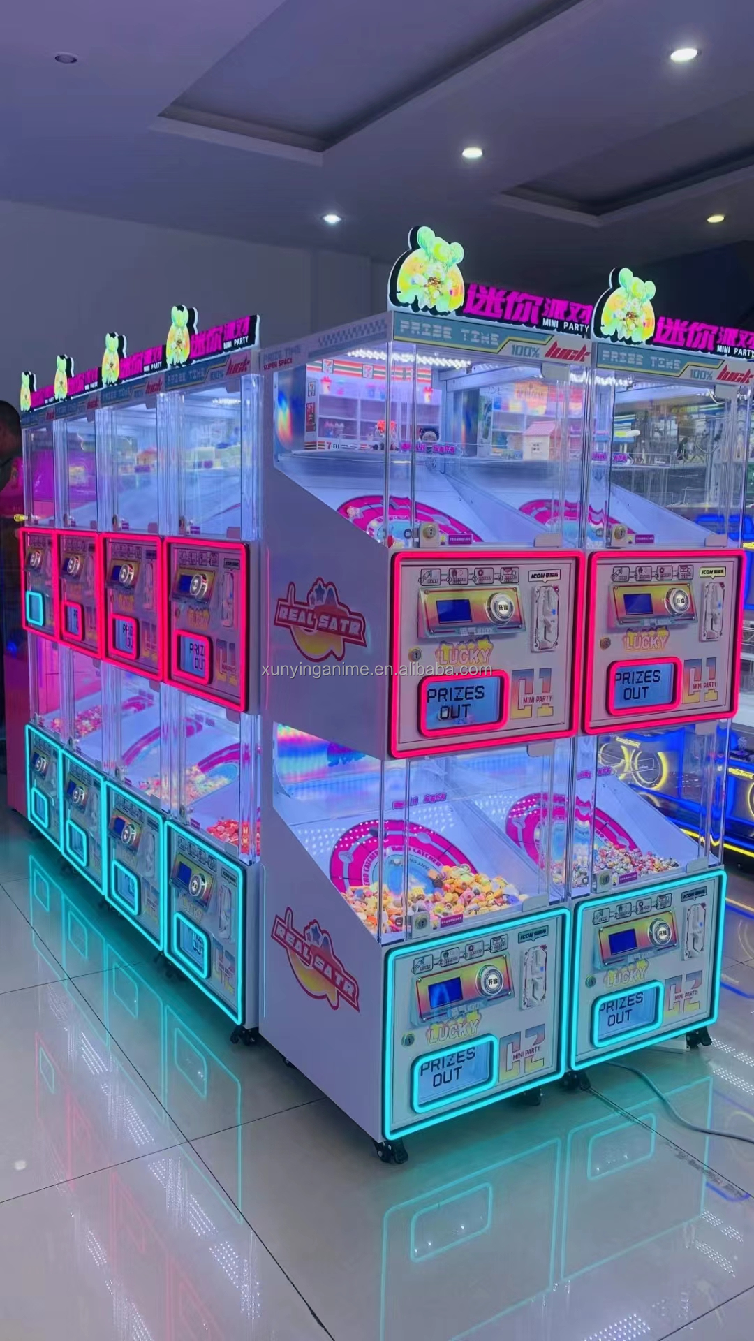 24 Clip Prize Clamp Capsule Ball Toy Claw Machine Sweet Grabber 2 In 1 Lucky Nine