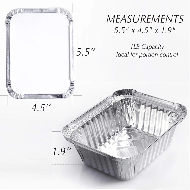 Customizable Disposable Aluminum Foil Lunch Box For Restaurants