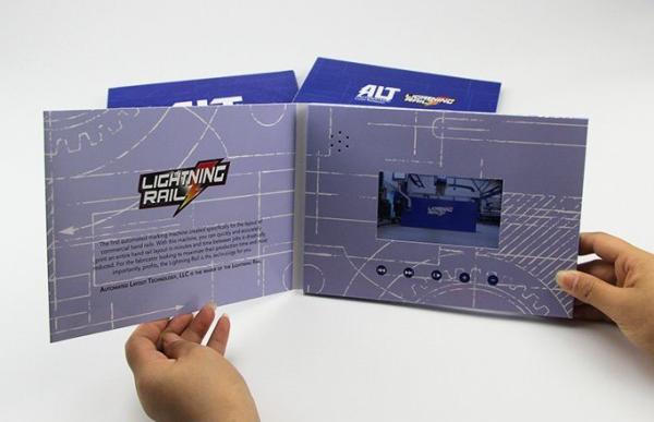 Full print 4.3 inch video flyer,quality lcd video mailer card,digital video