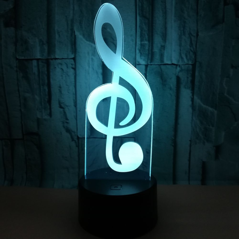 Note 3D LED company logo night light Colorful touch remote control atmosphere gift 3D small table lamp Custom OEM LOGO 
