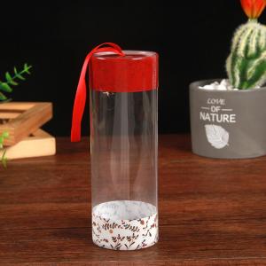 Wholesale Cylinder Shape Stationery Clear PVC Packaging Box CMYK Printing from china suppliers