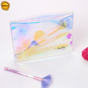 Wholesale EVA TPU Waterproof Laser Holographic Make Up Bag Pouch Transparent from china suppliers