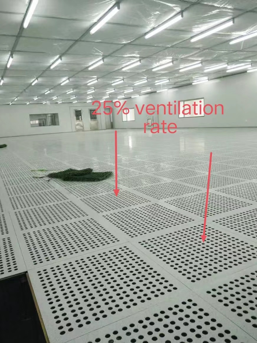 Hole Punched Access Floor System