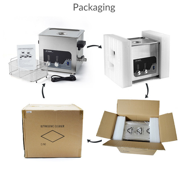 300w 40KHz Ultrasonic Food Cleaner 13L Tools Cleaner Analog Control With Timer