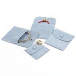 Promotional Small Luxury Jewelry Packaging Pouches Velvet Jewelry Drawstring