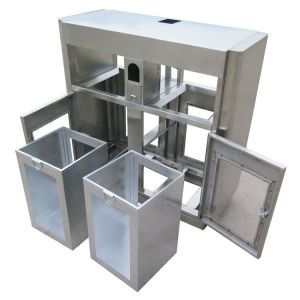 Dual Compartment 40L 10.5gal Medical Waste Bin